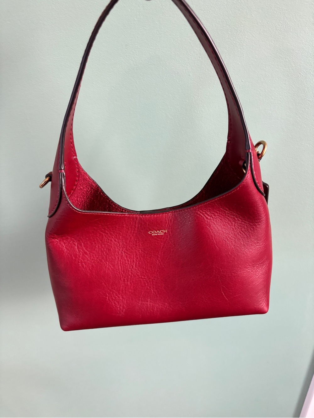 Authentic Coach Brooklyn Shoulder Bag 23 in Dark Ruby CW614